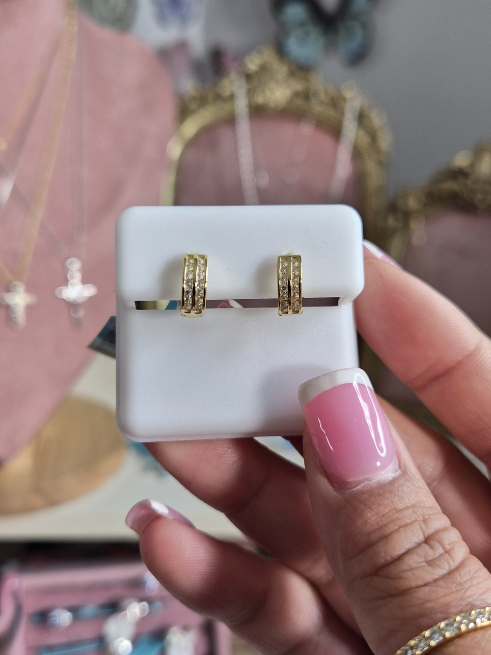 925 Moissanite Huggie Hoop Earrings 0.28ct